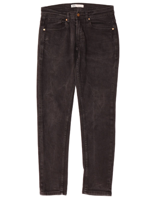 Jeans slim da uomo Zara EU 40 medio W31 L30 neri