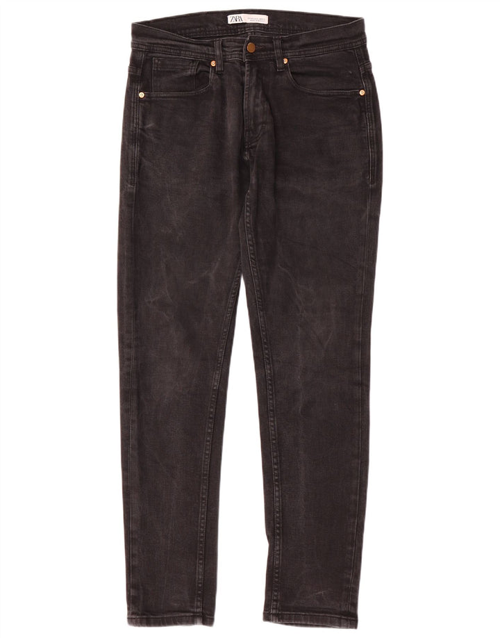 Jeans slim da uomo Zara EU 40 medio W31 L30 neri