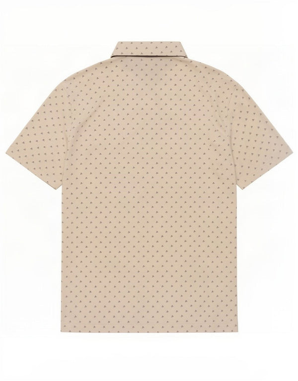 Adidas Mens Graphic Polo Shirt Small White Polyester