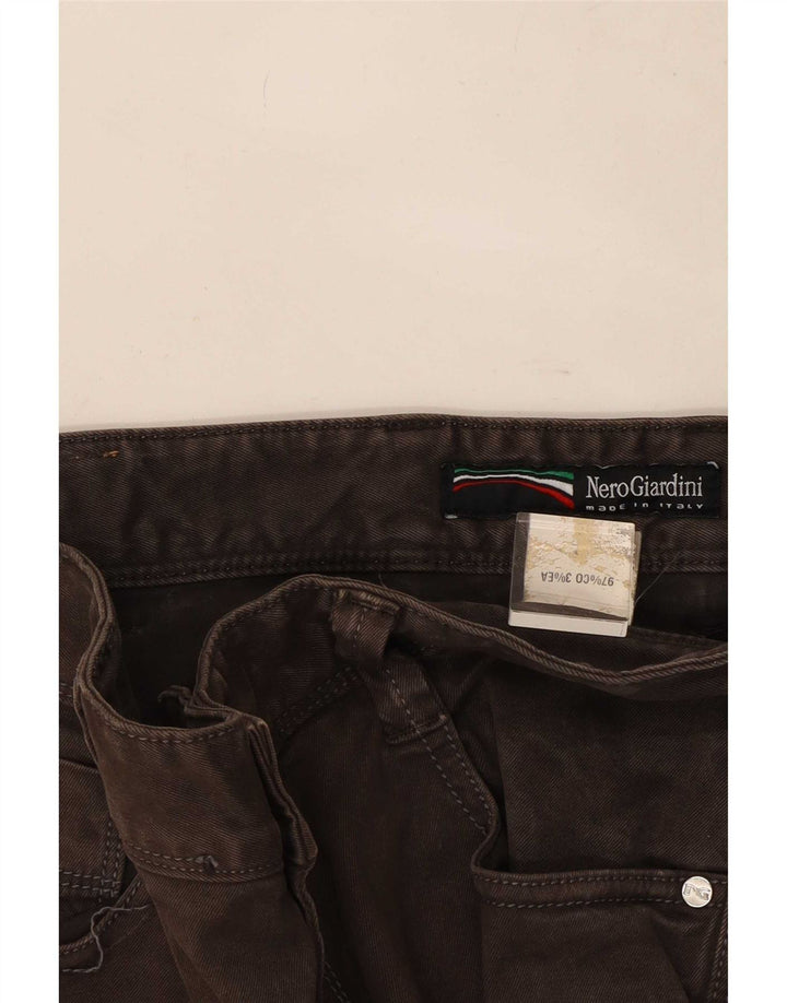 Jeans dritti da uomo Nero Giardini W34 L35 cotone marrone