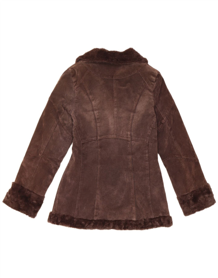 Giacca in shearling da donna Montego EU 36 piccola pelle marrone