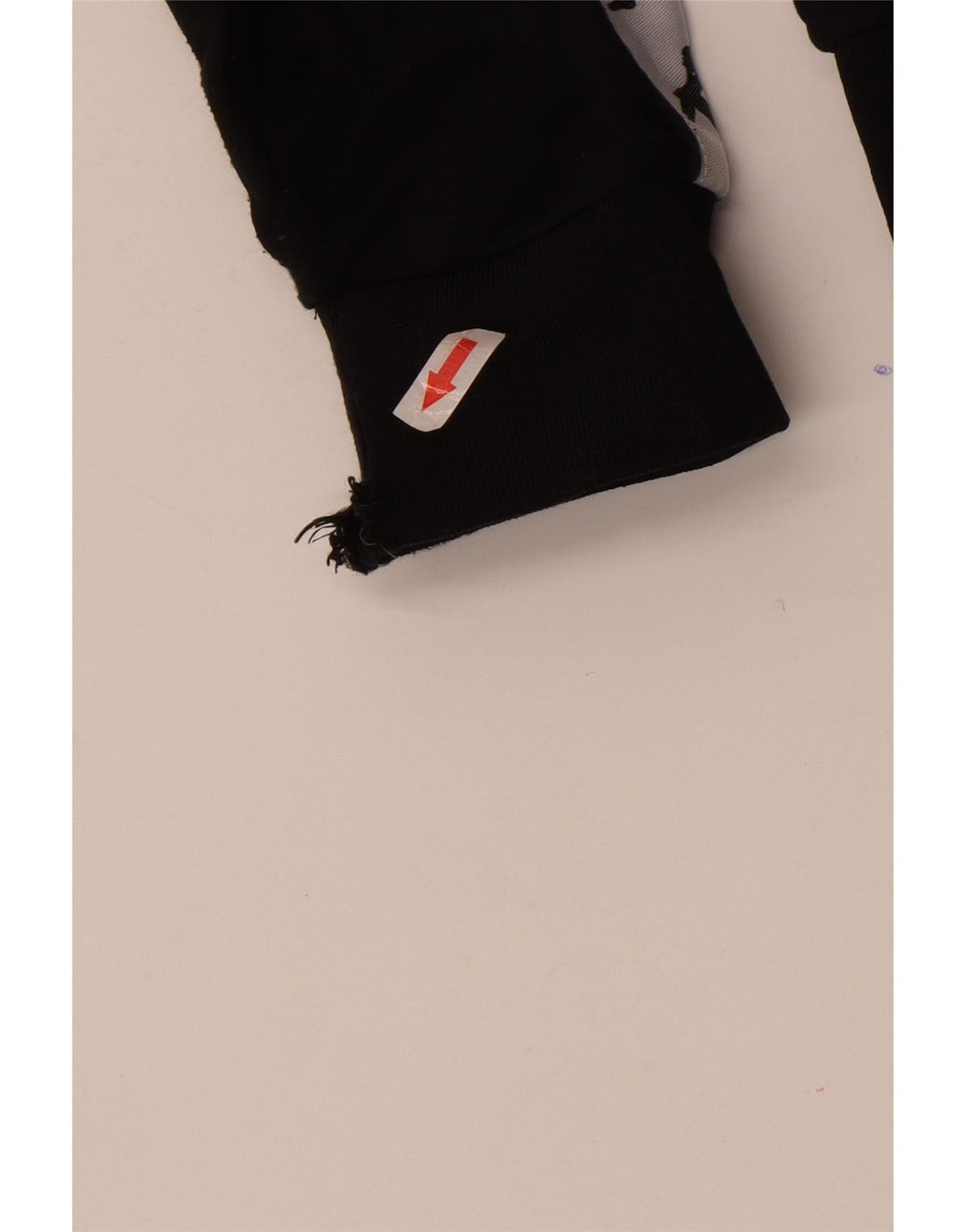 Giacca da ginnastica da uomo con grafica Kappa, grande, in poliestere color block nero