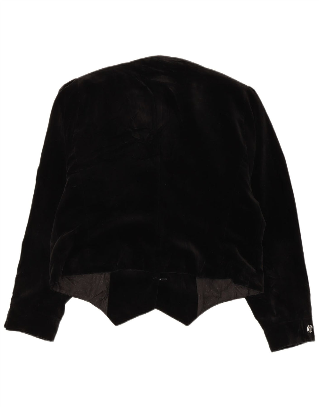 HAMMERSCHMID Giacca blazer da donna a 3 bottoni in velluto EU 42 grande cotone nero