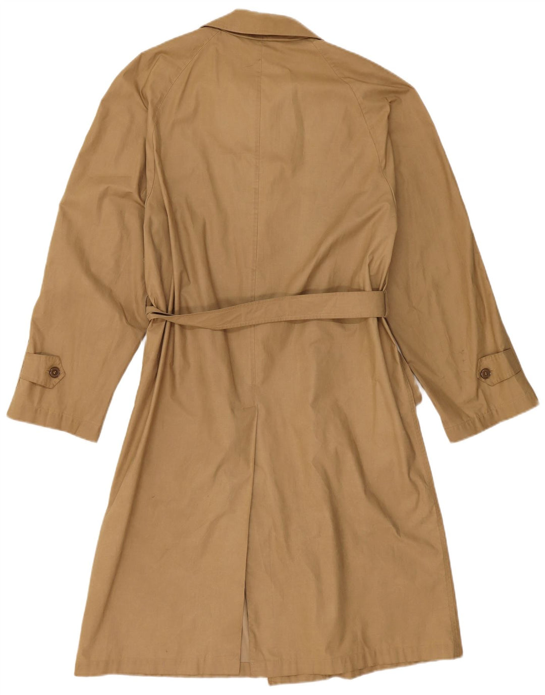 Trench da uomo vintage IT 50 grande in poliestere beige