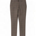 Pantaloni da Abito Dritti Benetton Uomo IT 48 Medio W34 L34 Pied De Poule Grigio