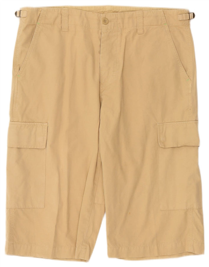Pantaloncini cargo da uomo Meltin' Pot W34 Large in cotone beige