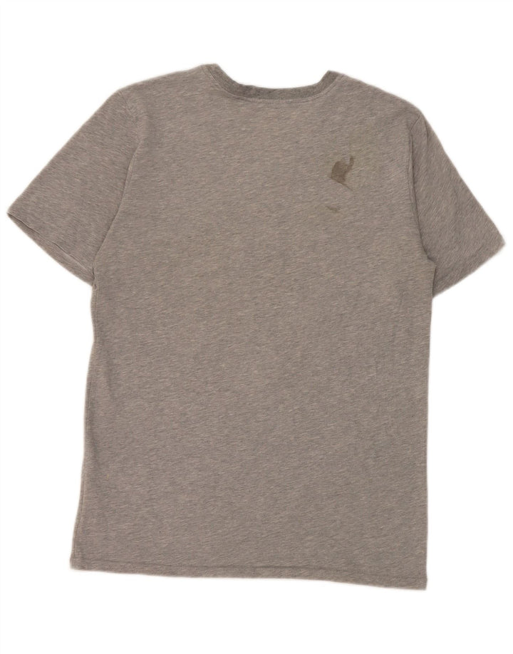 T-shirt grafica Nike Dri Fit da uomo, piccola, in cotone grigio