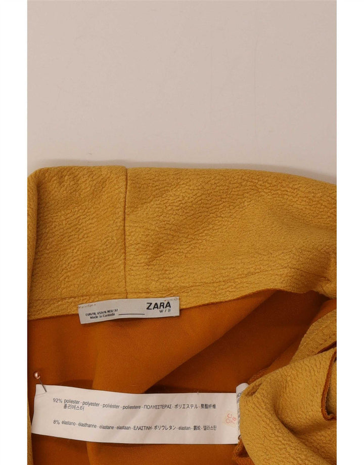 Soprabito aperto oversize da donna Zara UK 14 poliestere giallo medio