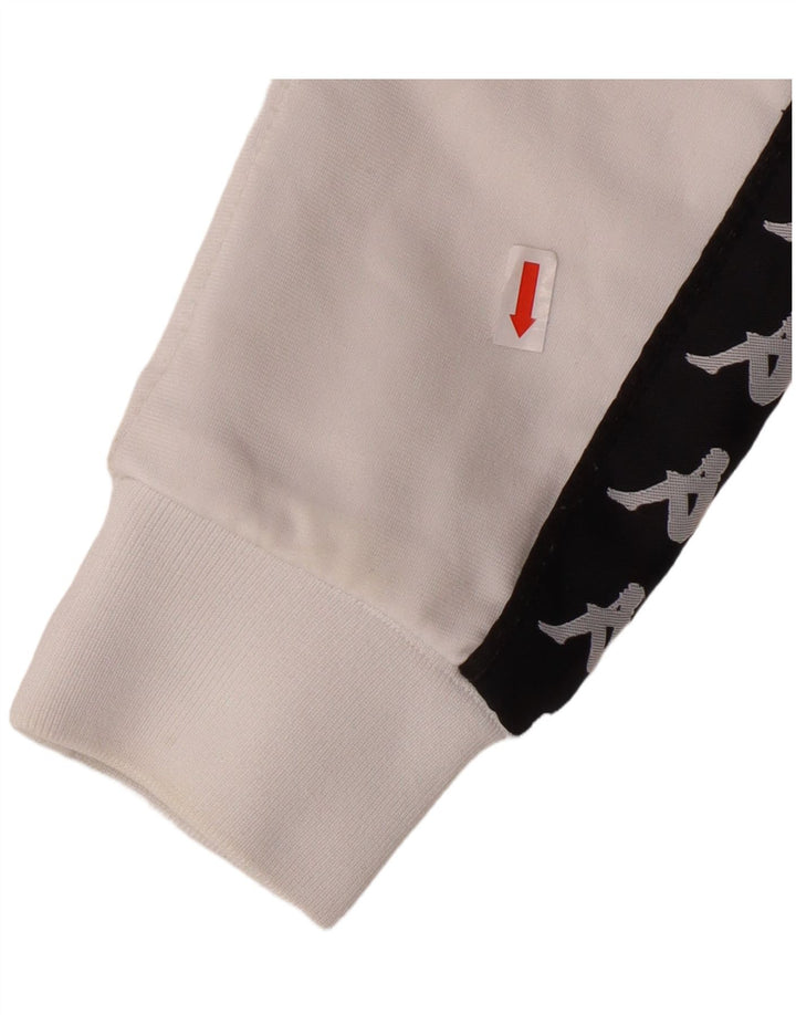 Giacca da ginnastica grafica per ragazze KAPPA 11-12 anni piccola bianca