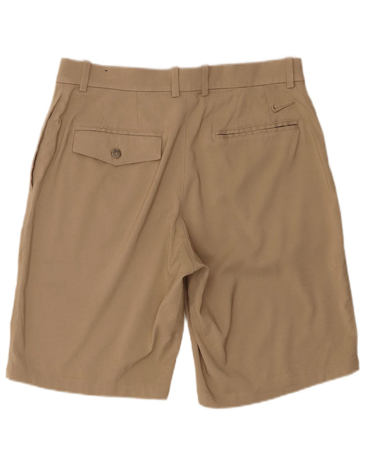 Pantaloncini chino da uomo Nike W32 poliestere beige medio