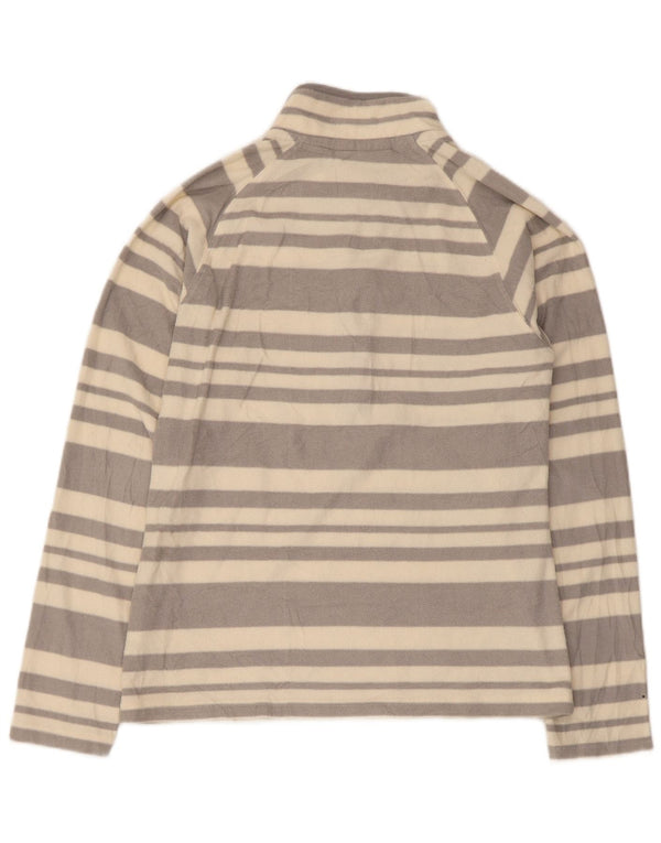 Maglione in pile da donna con collo e zip Mountain Warehouse UK 10 piccolo grigio a righe