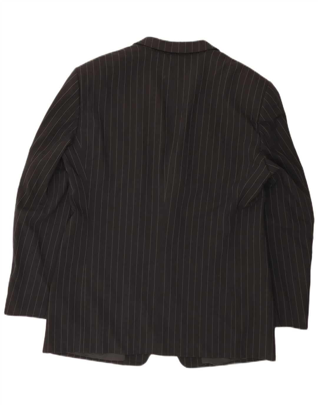 Giacca blazer da uomo a 3 bottoni Armani Collezioni IT 52 grande gessato nero