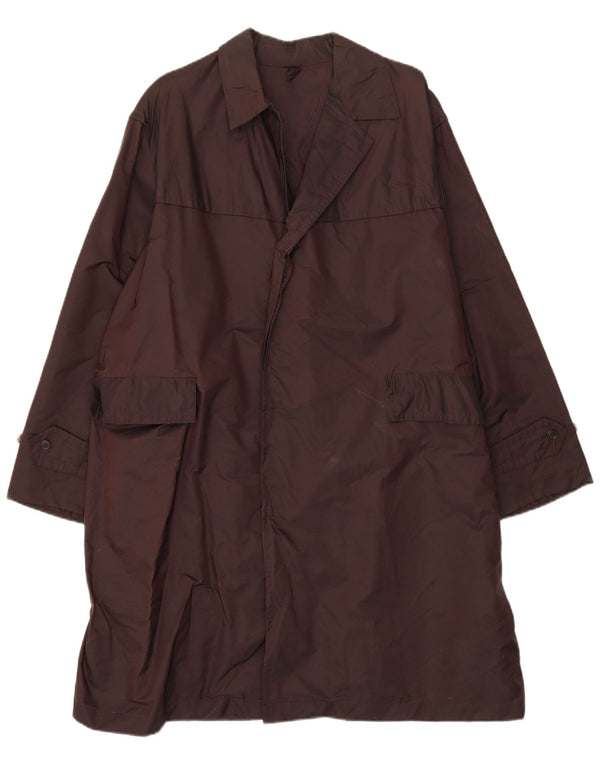 Trench vintage da uomo UK 40 grande marrone