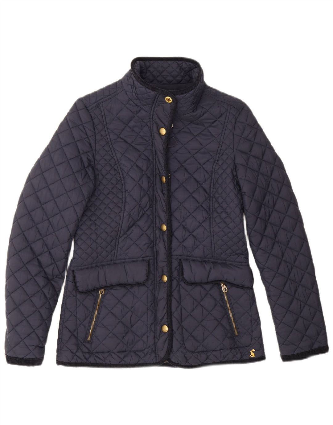 Giacca trapuntata da donna Joules UK 12 media blu navy in poliammide