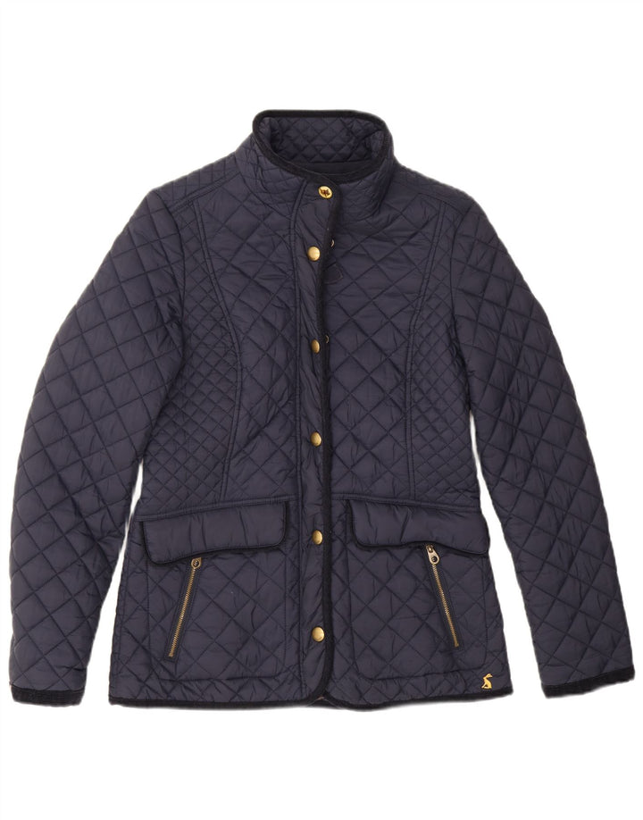 Giacca trapuntata da donna Joules UK 12 media blu navy in poliammide