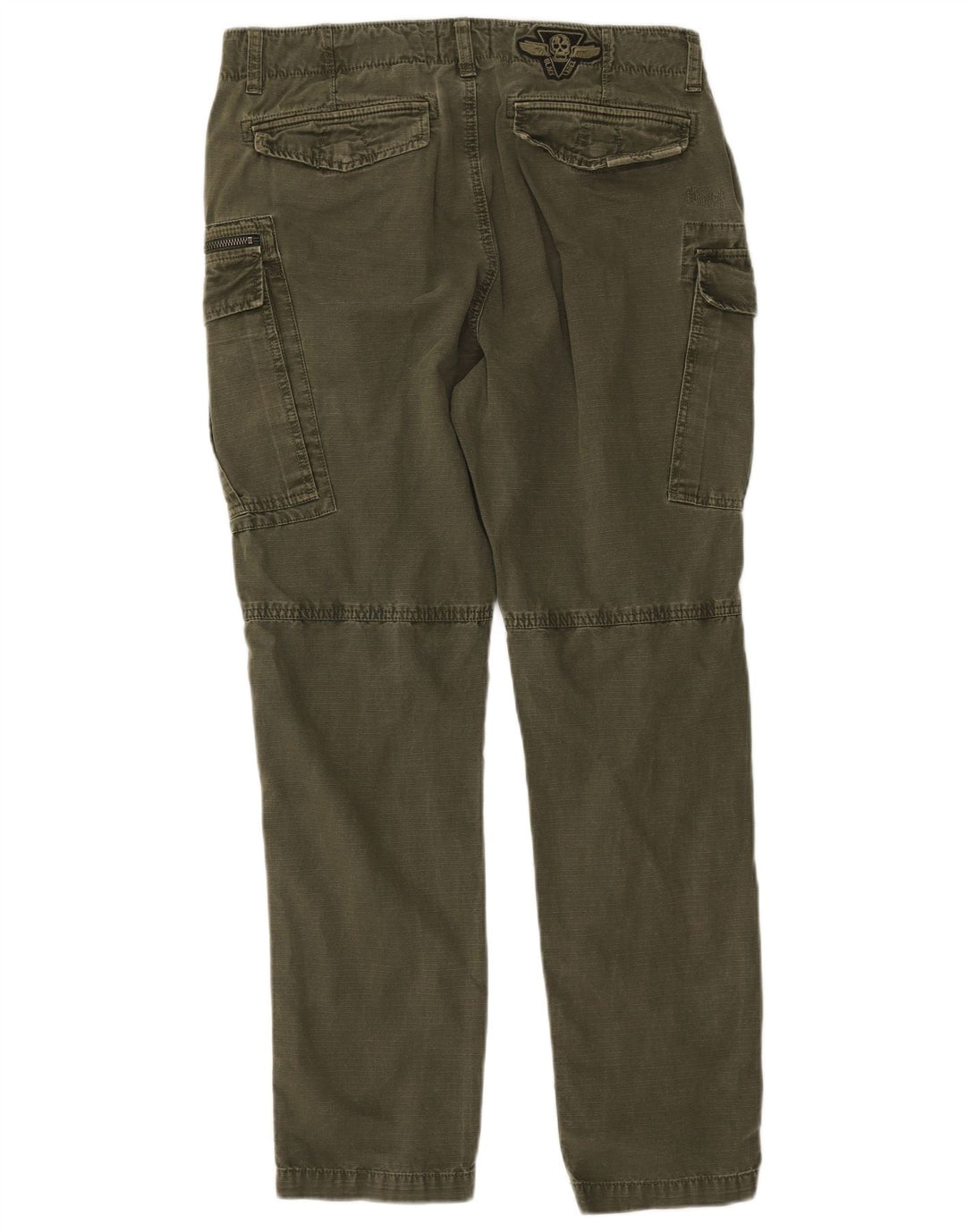 Pantaloni cargo slim da uomo SUPERDRY W33 L30 cotone kaki