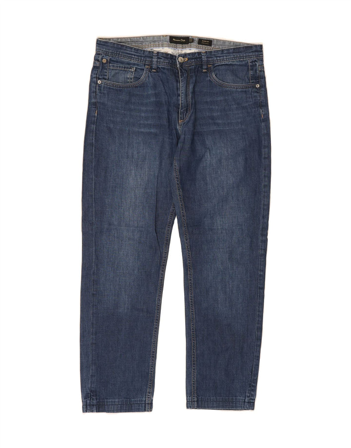MASSIMO DUTTI Mens Slim Jeans W34 L29 Blue Cotton Vintage Massimo Dutti and Second-Hand Massimo Dutti from Messina Hembry 