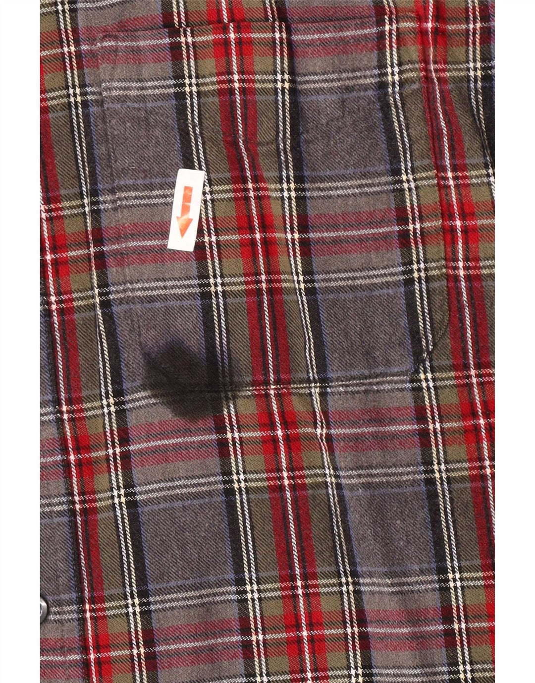 L.L.Bean Mens Flannel Shirt Medium Grey Check Cotton