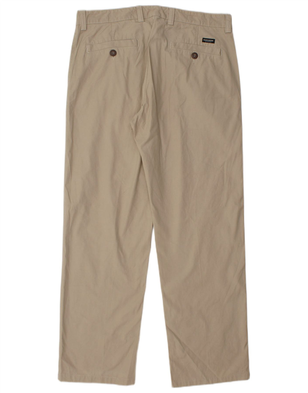 DOCKERS Pantaloni chino slim fit da uomo W36 L30 in cotone beige