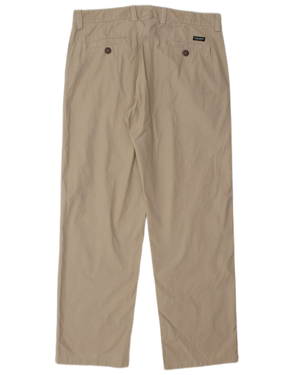 DOCKERS Pantaloni chino slim fit da uomo W36 L30 in cotone beige