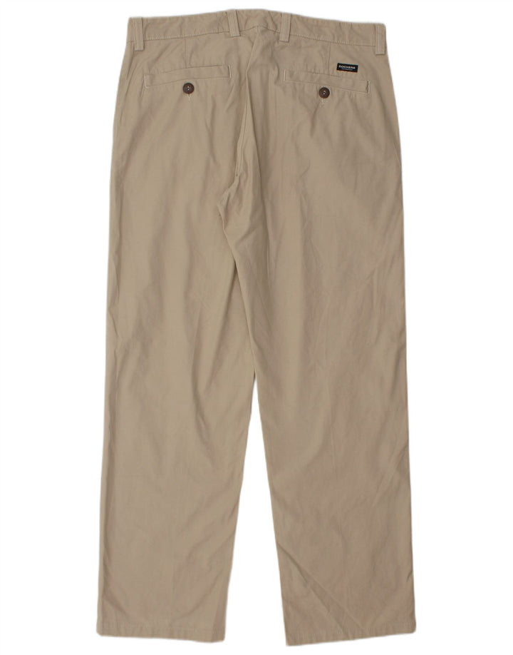 DOCKERS Pantaloni chino slim fit da uomo W36 L30 in cotone beige
