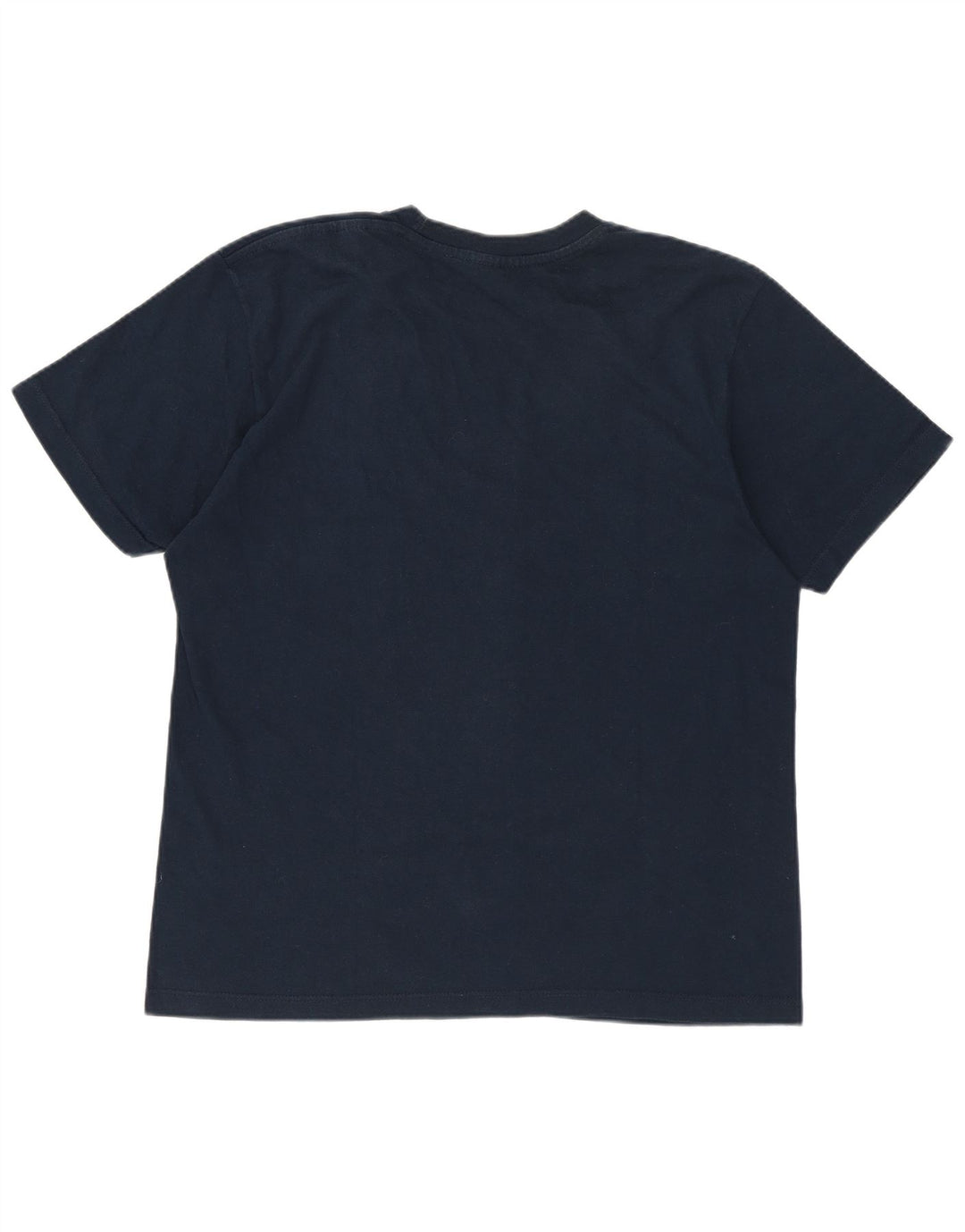 T-shirt grafica da uomo CHAMPION Top piccola in cotone blu navy