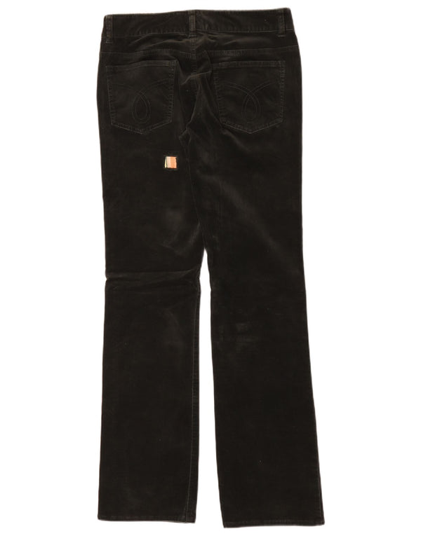 Pantaloni dritti in velluto a coste da donna Calvin Klein W29 L31 cotone verde
