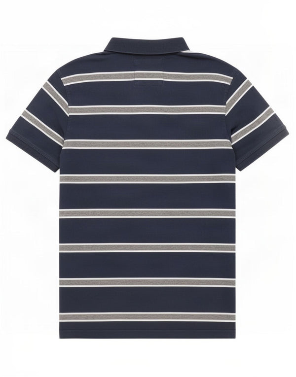 Crew Clothing Polo da uomo XL in cotone a righe blu navy