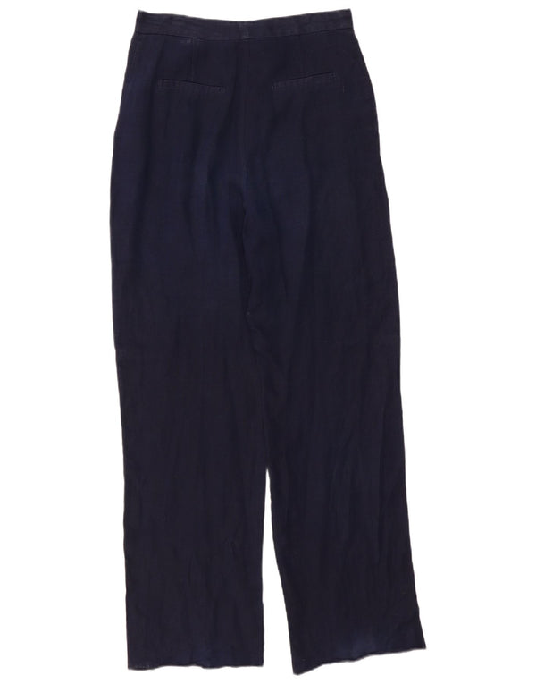 Pantaloni chino dritti da donna Zara medi W30 L31 blu navy