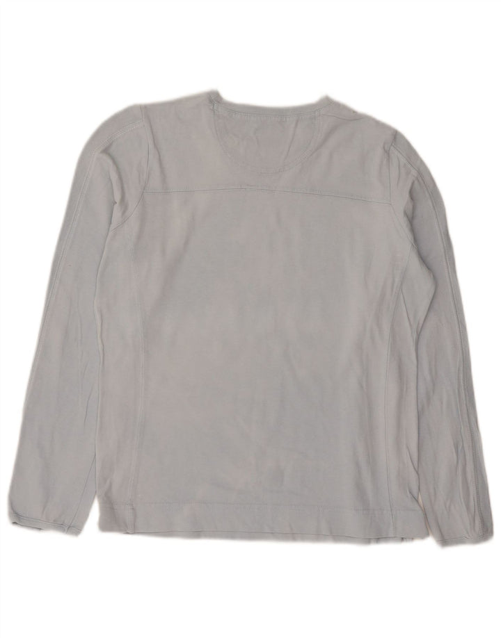 Top a maniche lunghe da donna Champion Easy Fit UK 10 piccolo cotone blu