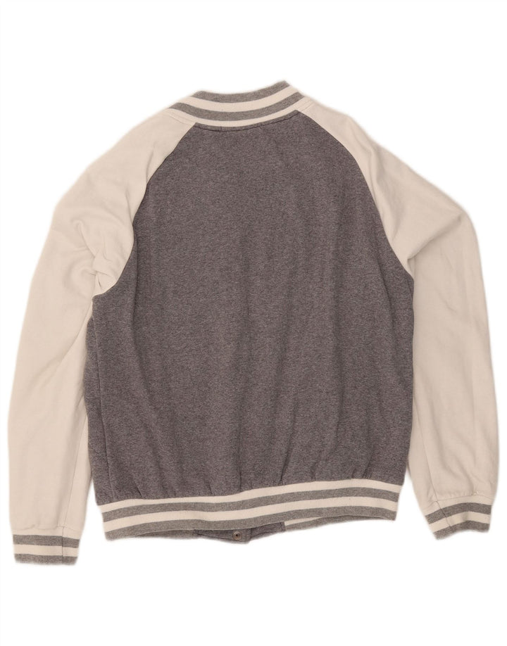 Giacca da ginnastica da donna Converse Varsity Top Jacket UK 14 Colorblock grigio medio