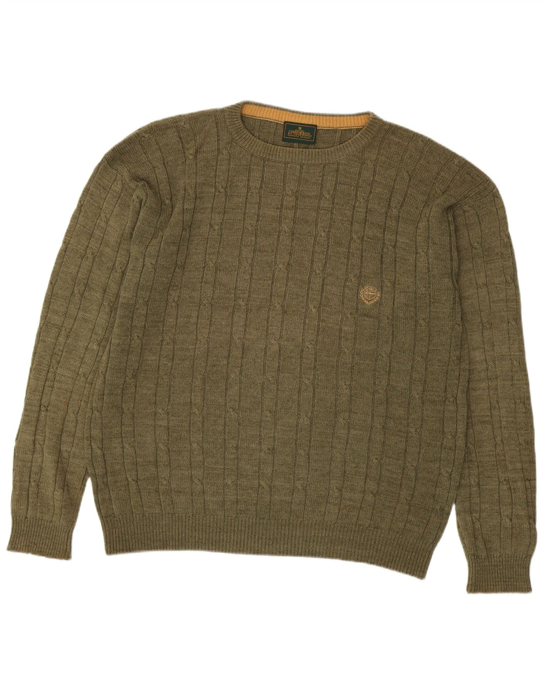 Maglione maglione girocollo da uomo MC Gregor medio kaki