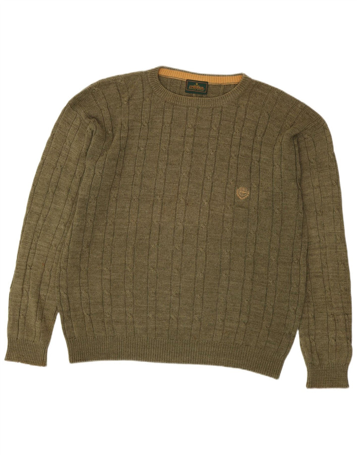 Maglione maglione girocollo da uomo MC Gregor medio kaki