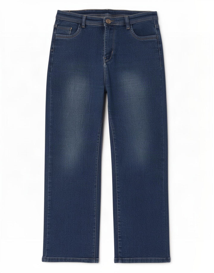 Jeans dritti da donna Zara W32 L25 Blu