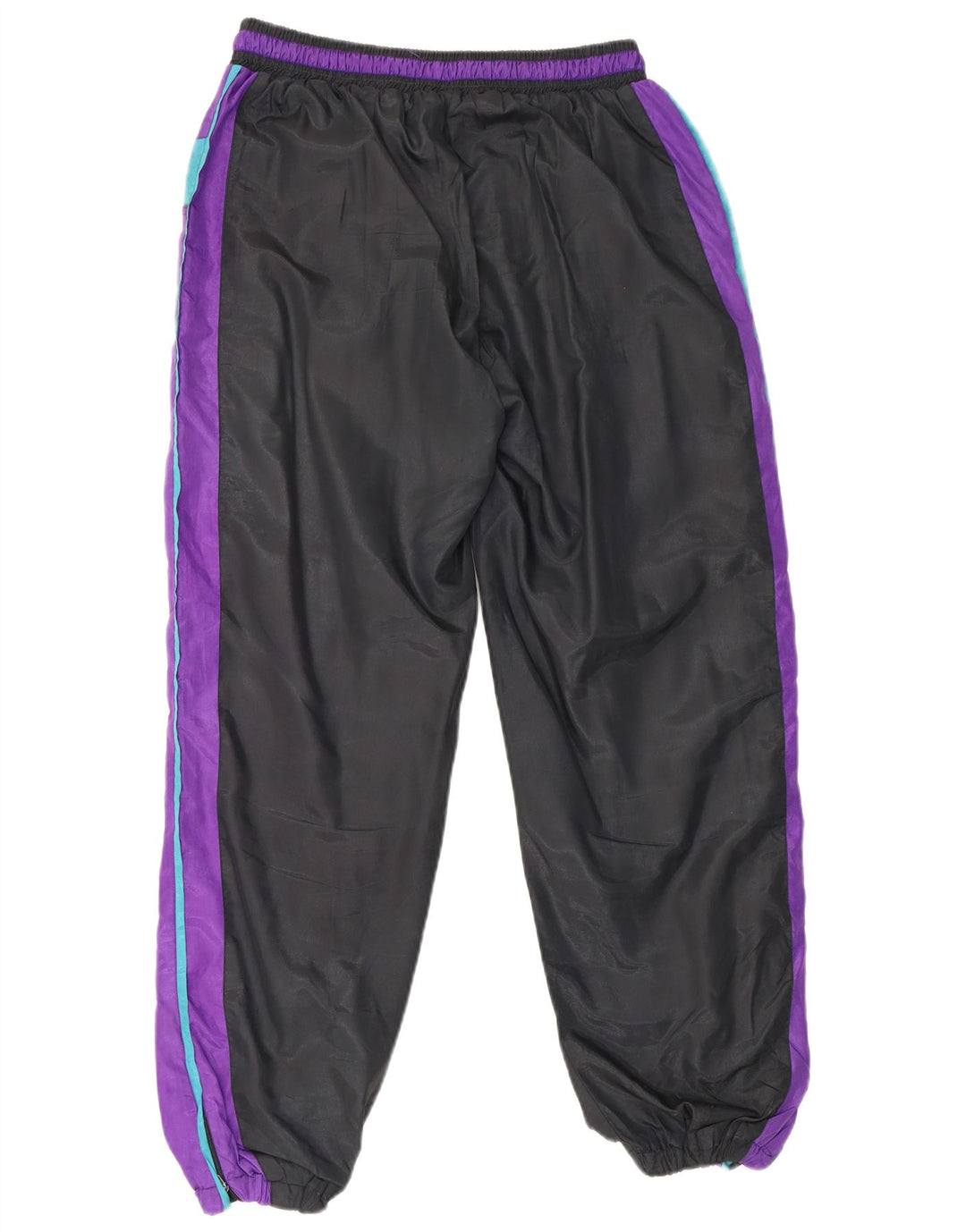 Pantaloni da tuta vintage da uomo Joggers color block medio nero
