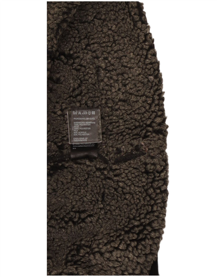 Giacca Sherpa da donna Marks & Spencer UK 18 XL Poliestere nero
