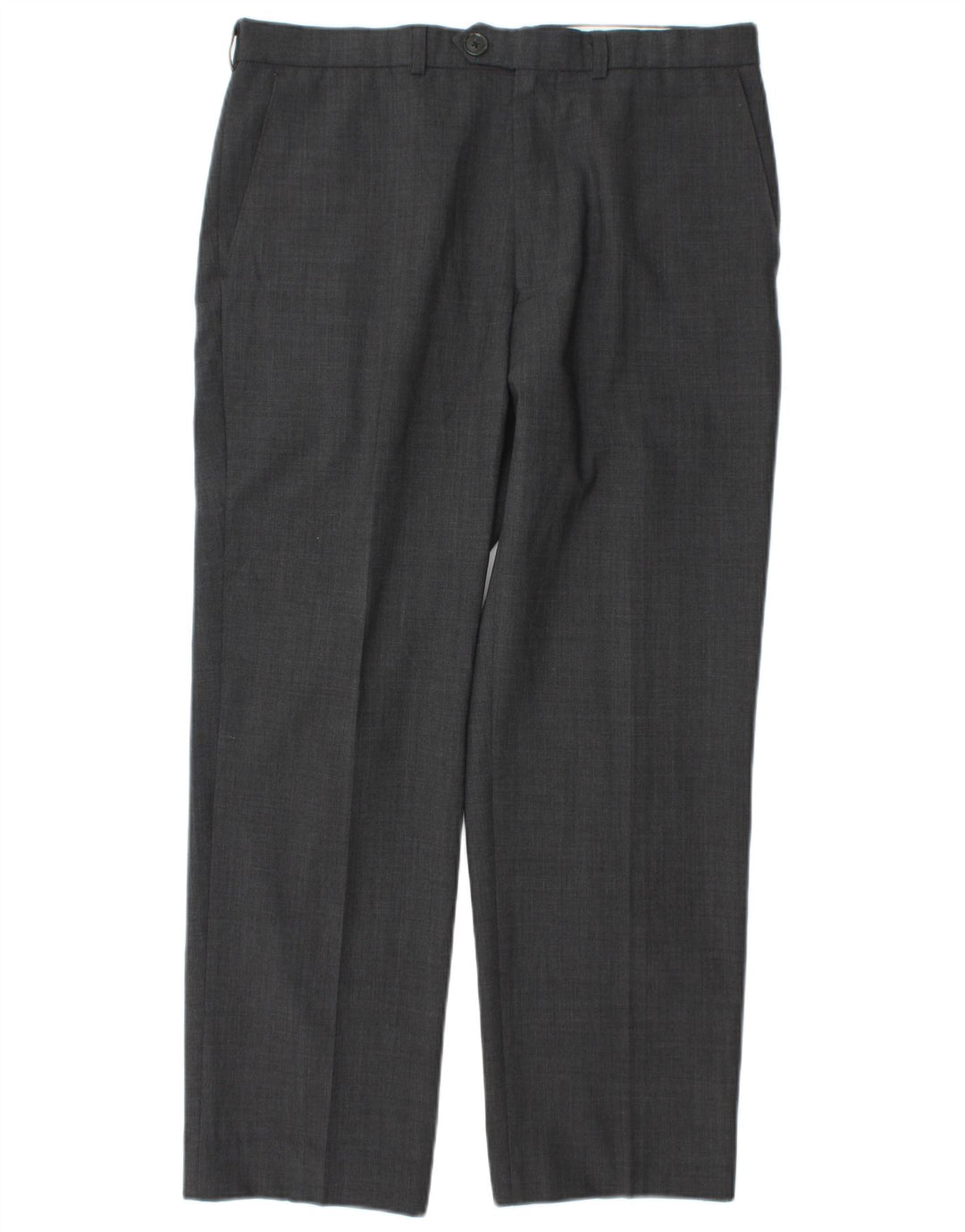 Pantaloni da abito da uomo Marks & Spencer W34 L29 Poliestere grigio