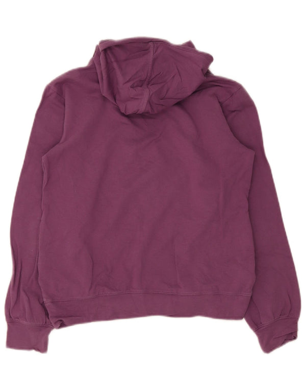 Maglione con cappuccio grafico per ragazze Reebok 11-12 anni in cotone viola
