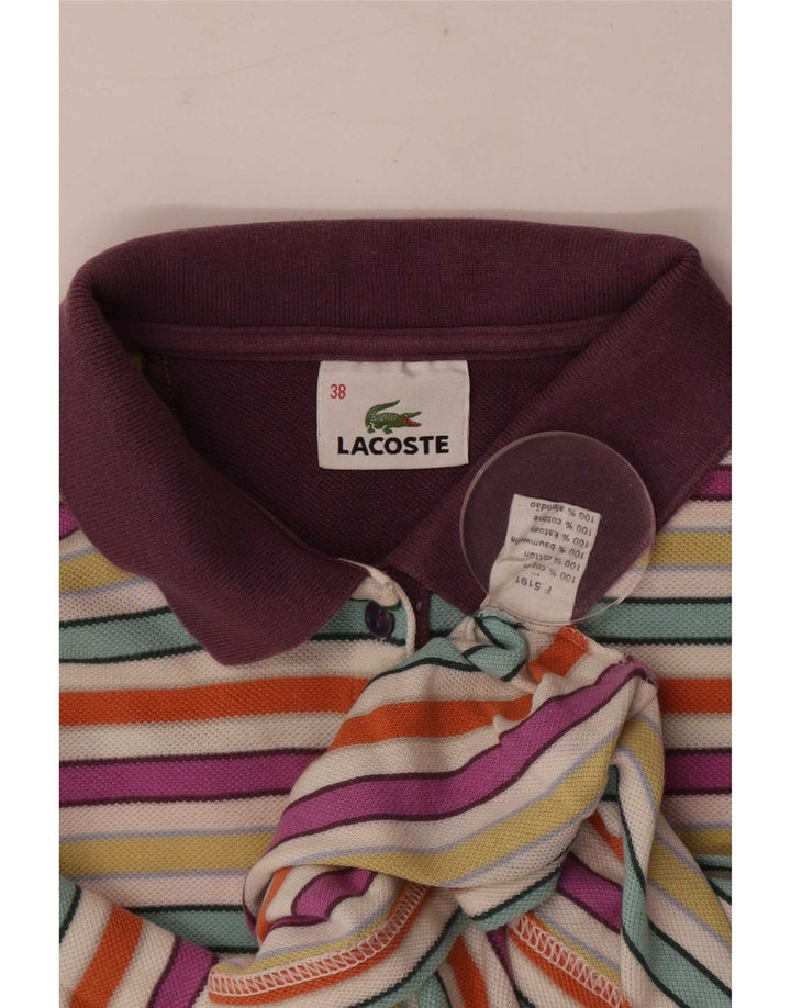 Polo regolare da donna Lacoste taglia 38 media a righe multicolore