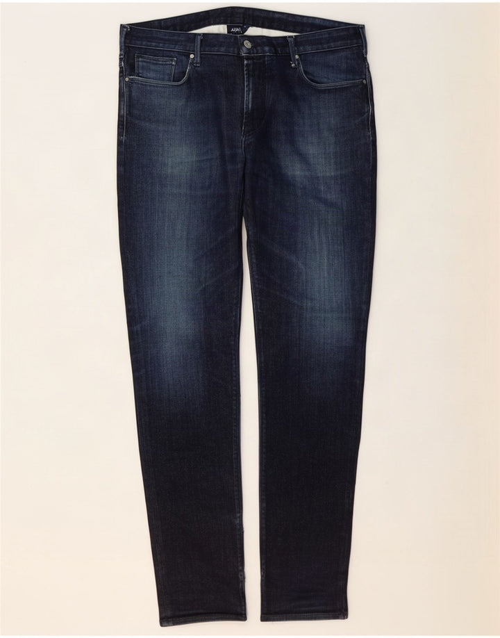 Jeans slim da uomo Armani W38 L34 cotone blu navy