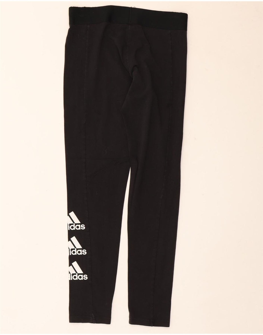 Leggings grafici Adidas da donna UK 12/14 medio nero