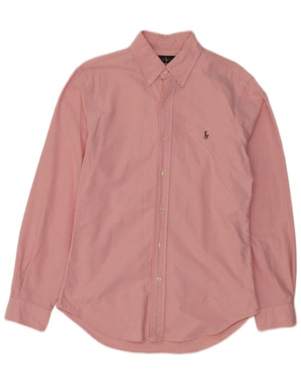RALPH LAUREN Camicia slim fit da uomo in cotone rosa medio