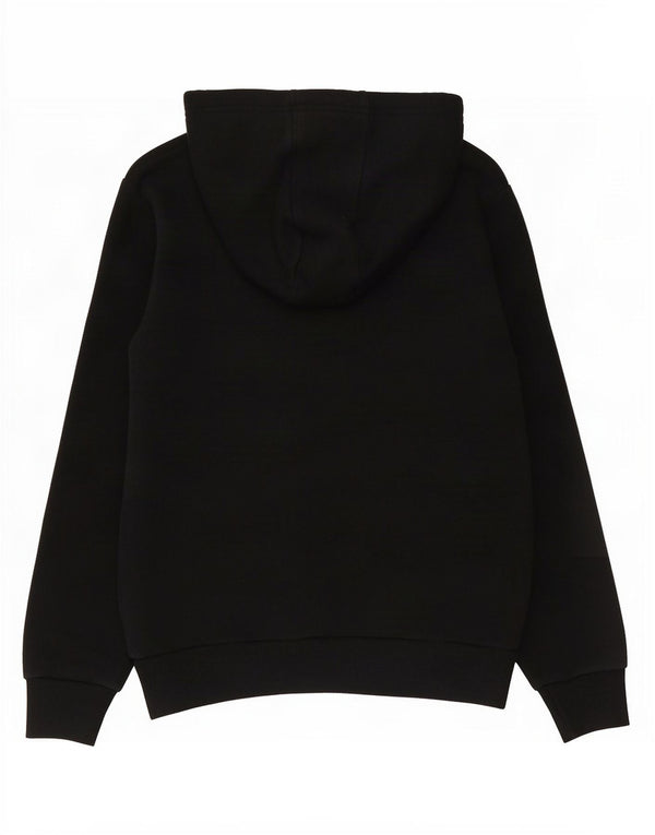 Felpa con cappuccio grafica per ragazze Ellesse 12-13 anni in cotone color block nero