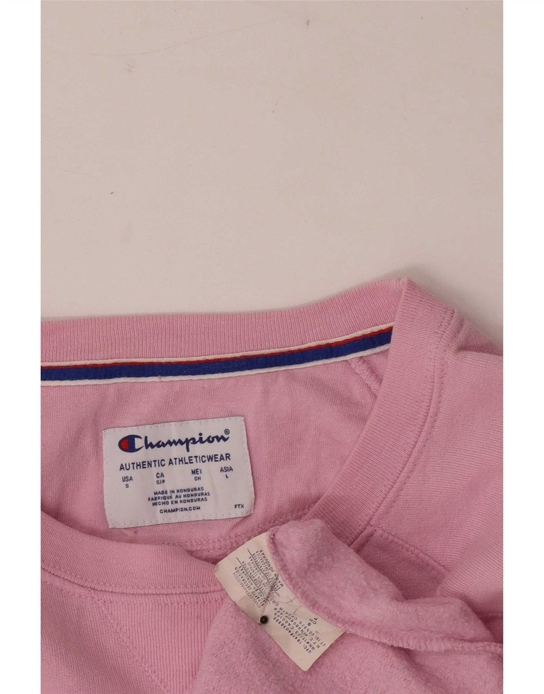 Felpa grafica da donna Champion Jumper UK 10 Small Pink Poliestere