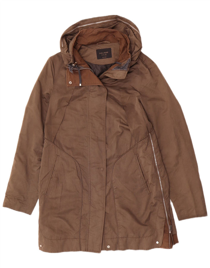 Giacca Parka da donna Zara UK 14 Marrone medio Poliammide