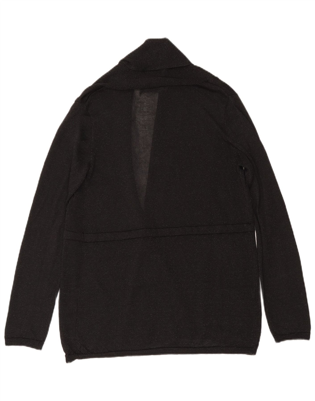 Maglione cardigan aperto da donna Zara UK 12 viscosa nera media