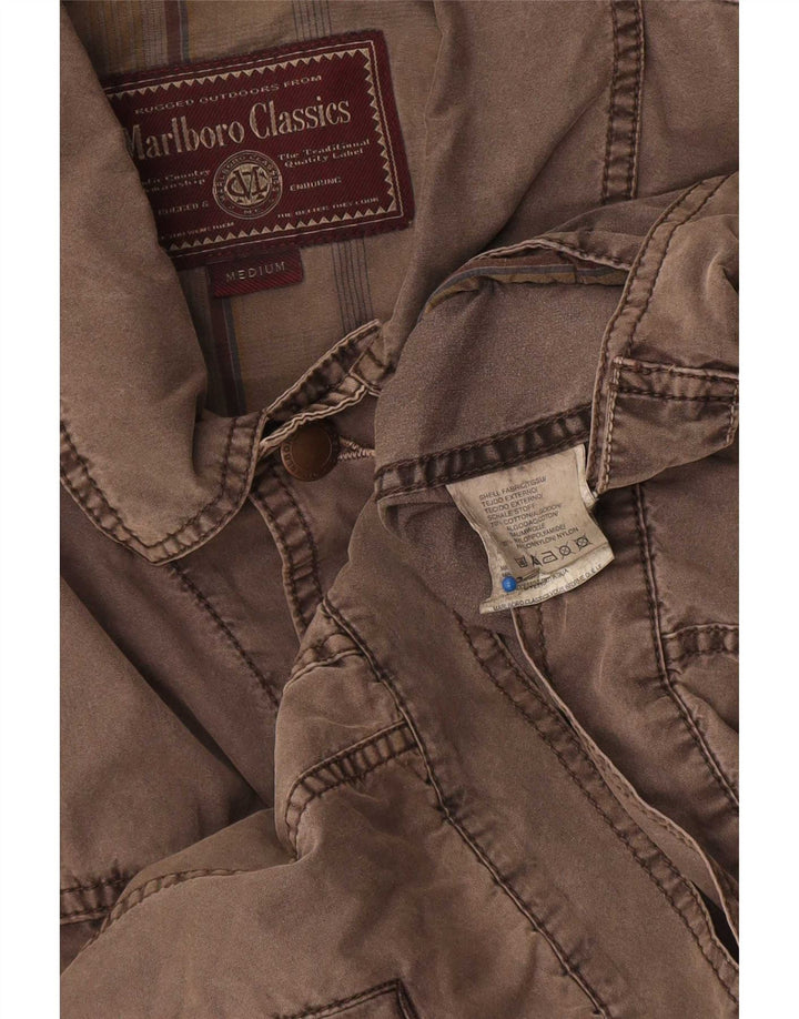 Giubbotto bomber da uomo Marlboro Classics UK 38 Cotone marrone medio