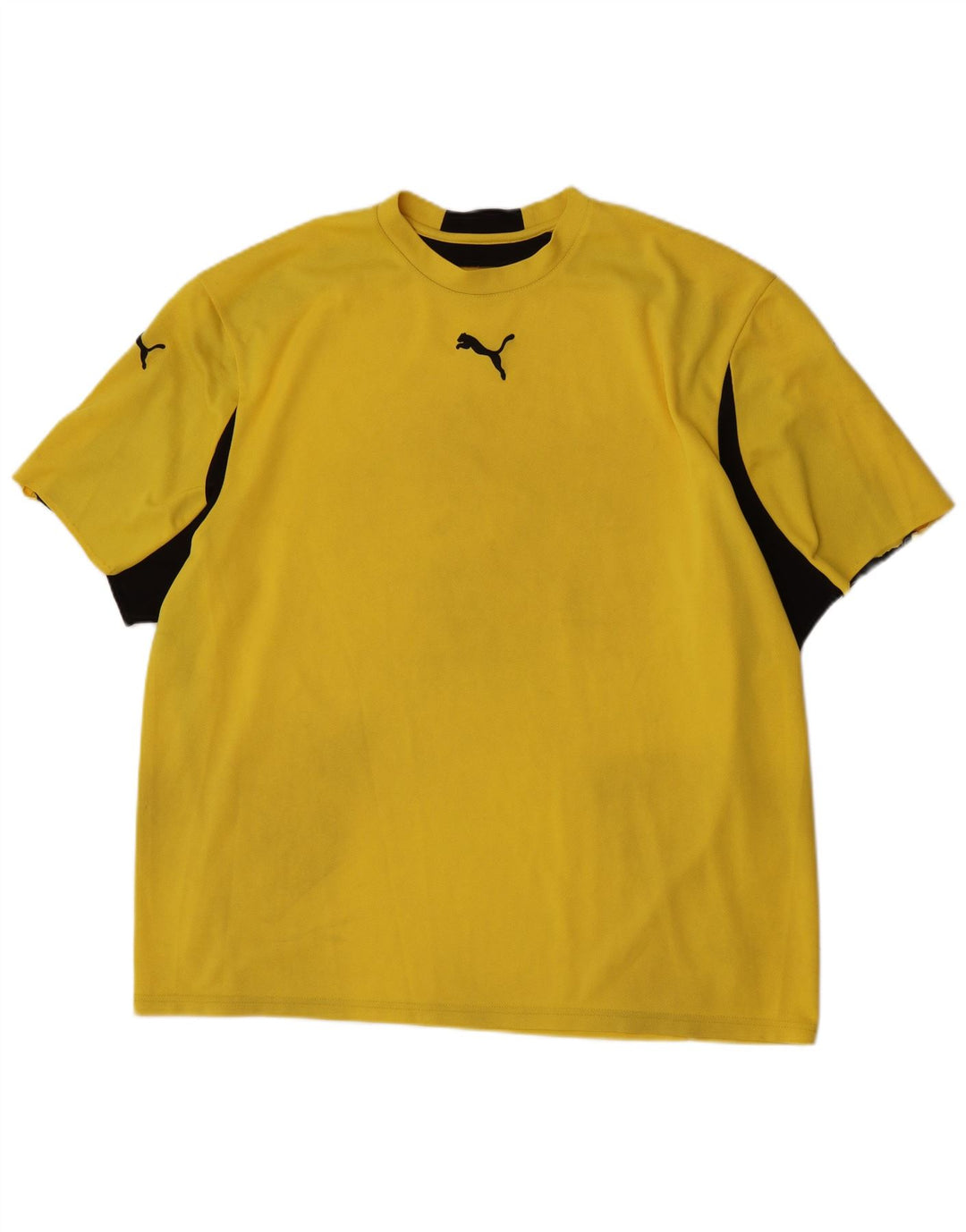 T-shirt grafica da uomo Puma Top 2XL color block giallo