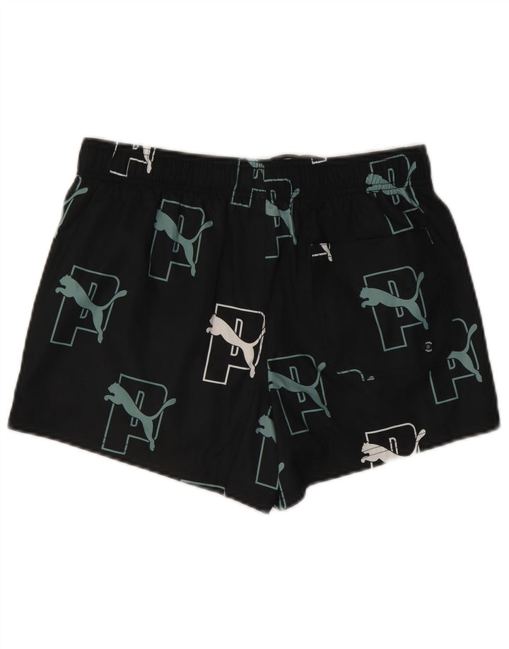 Pantaloncini sportivi grafici da uomo Puma piccoli sportivi in poliestere nero