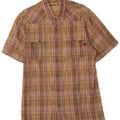 TIMBERLAND Camicia a maniche corte da uomo in cotone a quadri multicolore medio